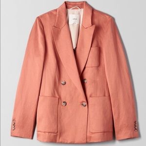 Aritzia Wilfred Remie Linen Blazer